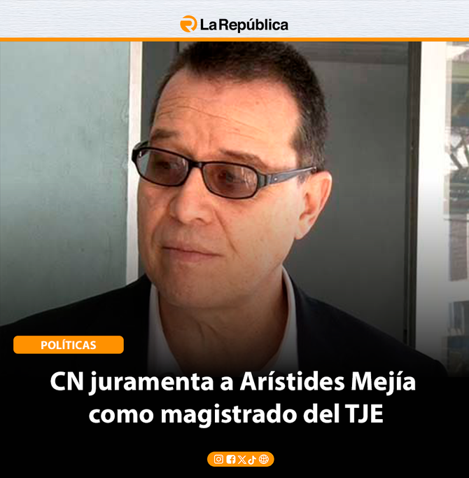 CN juramenta a Arístides Mejía como magistrado del TJE - Cover Image